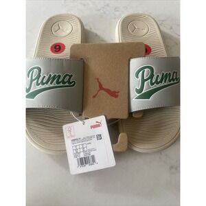 Puma Size 6 Junior Cool Cat Sport‎ Retro JR Slide Sandals Gray 398616-01 Kids